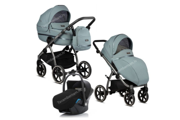 Tutis Uno 3 plus 3-1 143 Menta bērnu rati trīs vienā